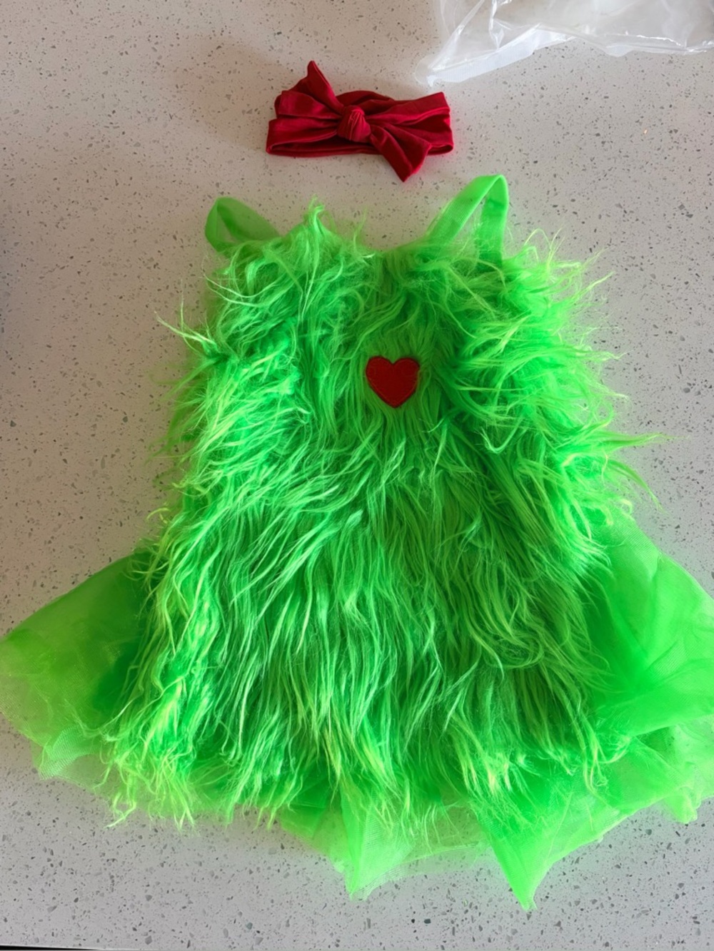 Baby Girl Grinch Dress Tutu Costume with Headband 9-12 months
